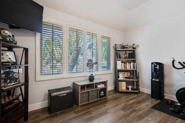 6372 N Benedict Ave, Fresno, CA 93711 - misc room featuring wood finished floors and lofted ceiling