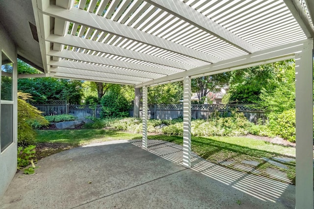 1210 E Province Dr, Fresno, CA 93720 - fenced backyard with a patio area and a pergola