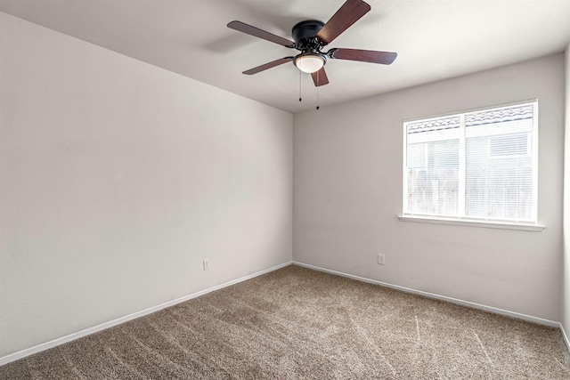 5811 W Beechwood Ave, Fresno, CA 93722 - carpeted empty room with a ceiling fan and baseboards