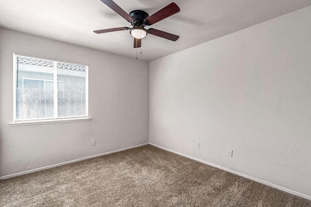 5811 W Beechwood Ave, Fresno, CA 93722 - carpeted spare room featuring a ceiling fan and baseboards