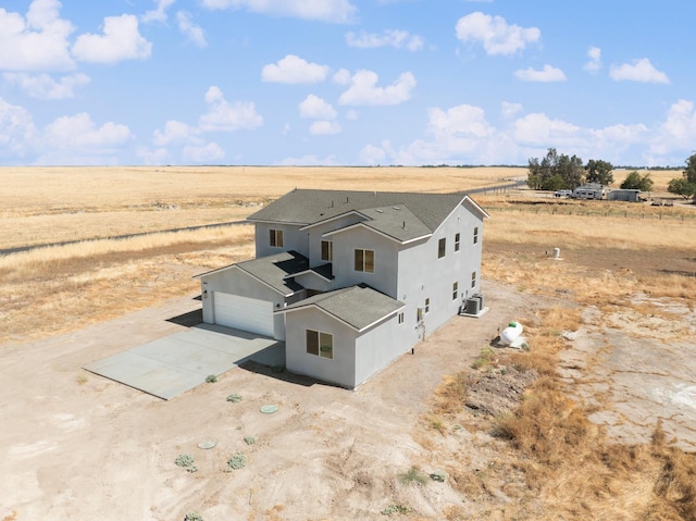 36950 Pauline Ave, Madera, CA 93636 - view of front of property featuring driveway, a view of rural / pastoral area, stucco siding, and roof with shingles