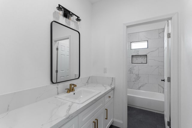 36950 Pauline Ave, Madera, CA 93636 - bathroom featuring vanity and shower / washtub combination