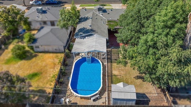 1440 E Fountain Way, Fresno, CA 93704 - aerial view of a pool