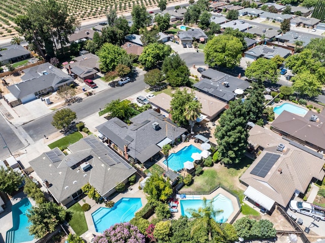 2344 E Menlo Ave, Fresno, CA 93710 - aerial view of residential area with a pool