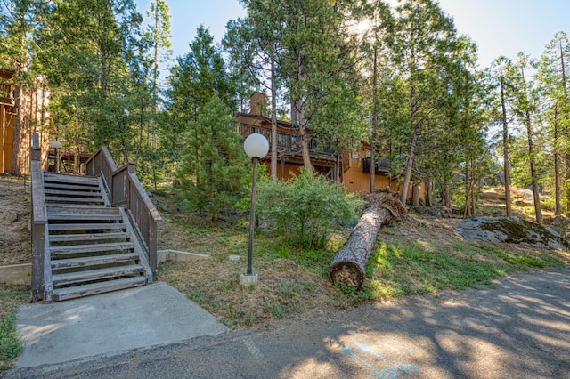 40904 Mill Run Ln Unit 60, Shaver Lake, CA 93664 - view of yard with stairs