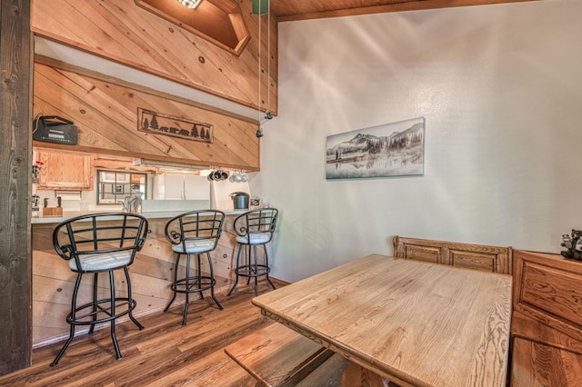 40904 Mill Run Ln Unit 60, Shaver Lake, CA 93664 - dining area with wood finished floors