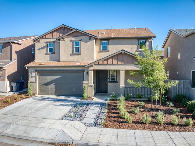 7393 E Michigan Ave, Fresno, CA 93737 - craftsman-style house featuring board and batten siding, stucco siding, and a porch