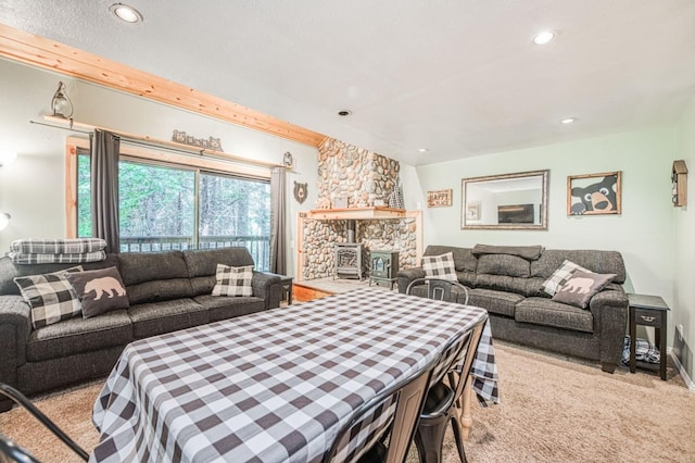 40748 Mill Run Ln Unit 5, Shaver Lake, CA 93664 - dining room with recessed lighting and carpet flooring