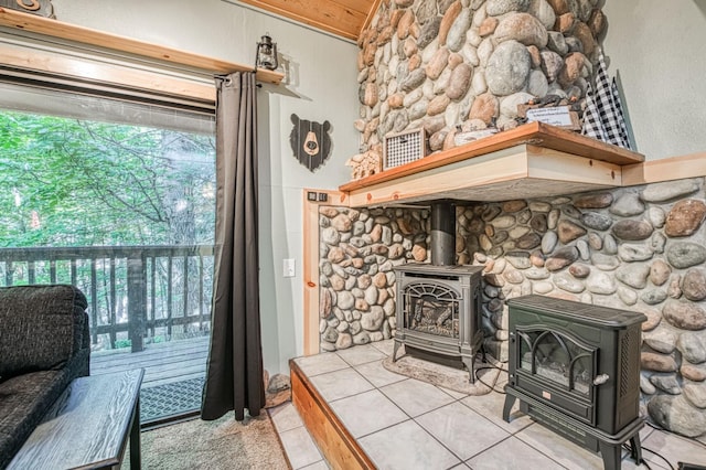 40748 Mill Run Ln Unit 5, Shaver Lake, CA 93664 - detailed view of a wood stove