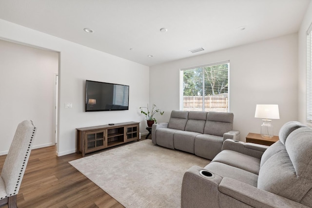 1567 Las Rosas Ave, Clovis, CA 93619 - living area with wood finished floors and recessed lighting