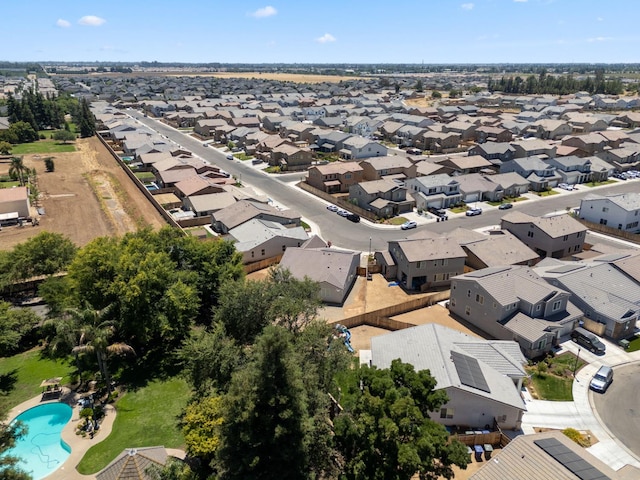 1567 Las Rosas Ave, Clovis, CA 93619 - aerial perspective of suburban area with a pool area
