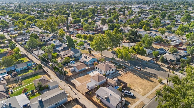 3486 E Lamona Ave, Fresno, CA 93703 - aerial view of property's location with nearby suburban area