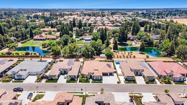 2706 Trenton Ave, Clovis, CA 93619 - aerial perspective of suburban area with a pool area