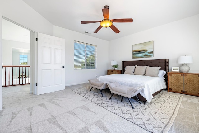 4160 N Creekbend, Clovis, CA 93619 - carpeted bedroom featuring multiple windows and a ceiling fan