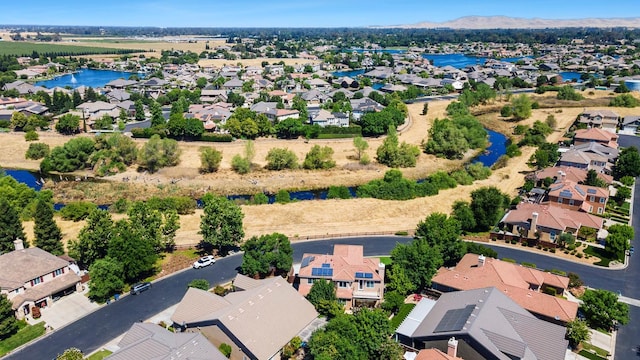 4160 N Creekbend, Clovis, CA 93619 - aerial perspective of suburban area featuring a water and mountain view