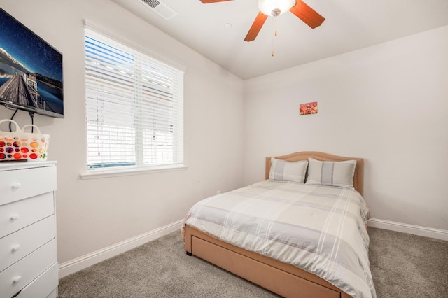 1728 E Green Sage Ave, Fresno, CA 93730 - bedroom featuring carpet floors and a ceiling fan