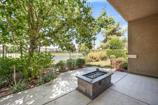 1728 E Green Sage Ave, Fresno, CA 93730 - view of patio with a fire pit