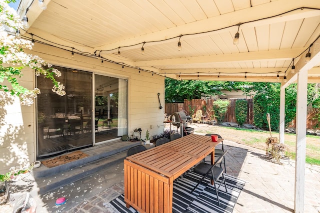 4678 N Thorne Ave, Fresno, CA 93704 - view of patio / terrace featuring outdoor dining space and area for grilling