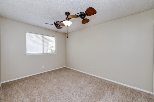6283 N Gilroy Ave, Fresno, CA 93722 - carpeted empty room with ceiling fan and a textured ceiling