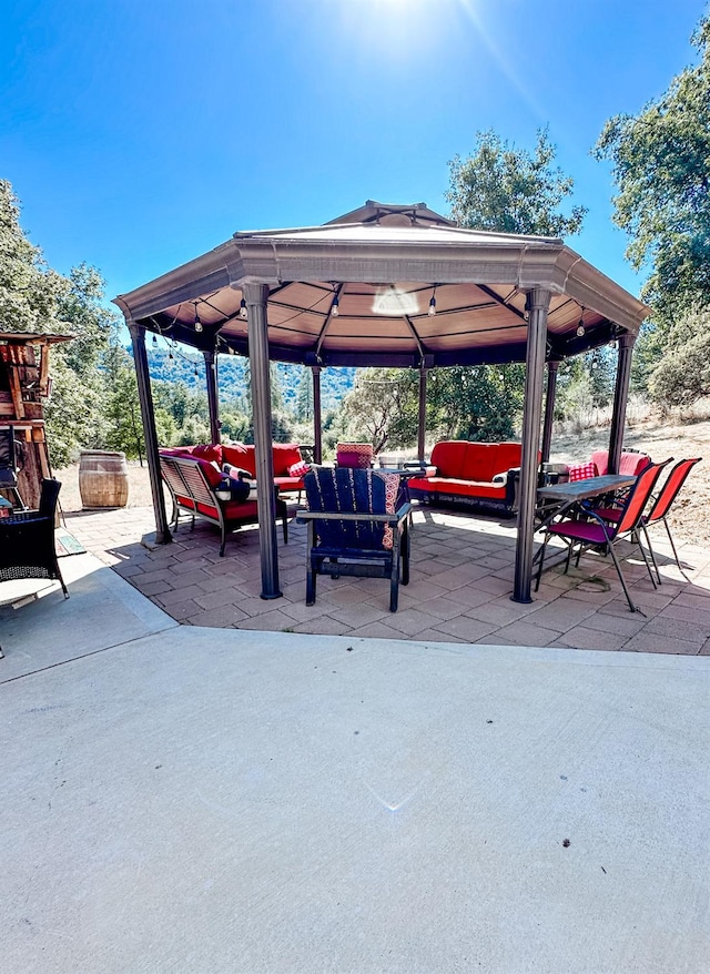 37969 Rd 422, Oakhurst, CA 93644 - view of home's community with a gazebo, an outdoor hangout area, and a patio