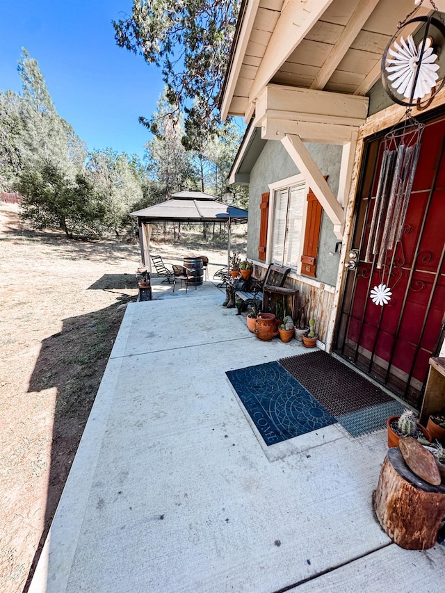 37969 Rd 422, Oakhurst, CA 93644 - view of patio / terrace featuring a gazebo