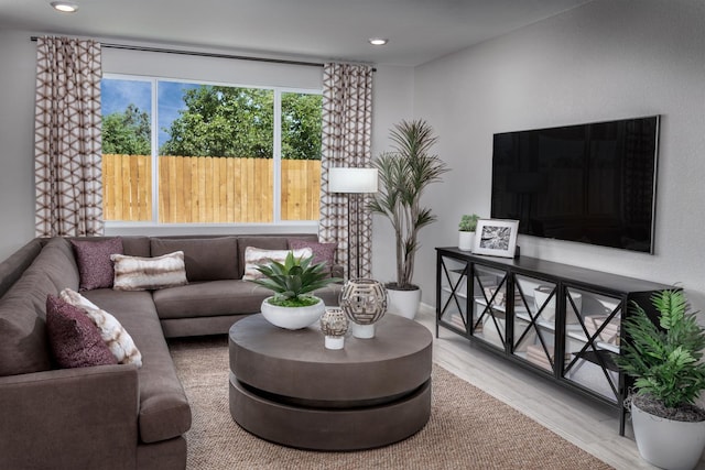 4553 Griffith Ave, Clovis, CA 93619 - living room with wood finished floors and recessed lighting