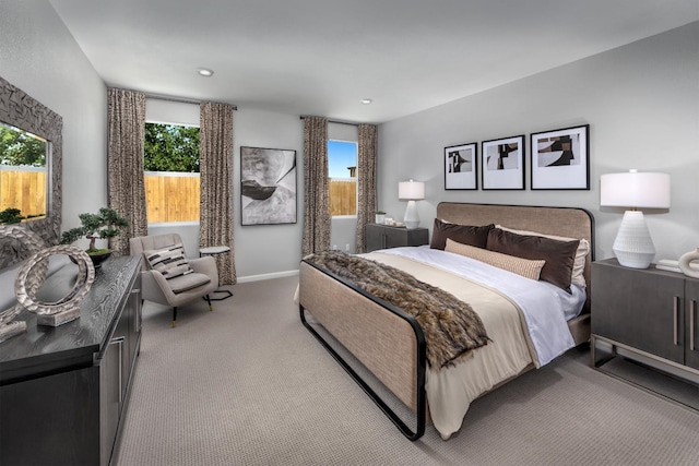 4553 Griffith Ave, Clovis, CA 93619 - bedroom featuring carpet, multiple windows, and recessed lighting
