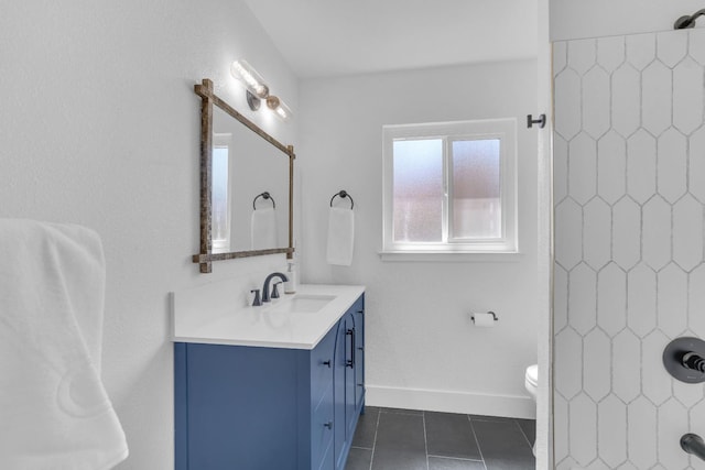 4596 E Huntington Ave, Fresno, CA 93702 - bathroom with vanity and tile patterned floors