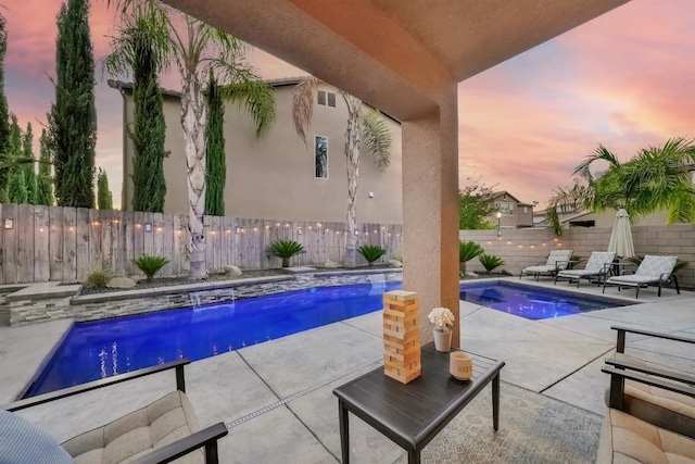 11617 N Bella Verde Ave, Fresno, CA 93730 - view of pool featuring a fenced backyard and a patio area