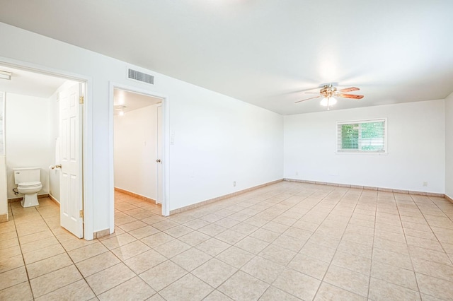 545 W Fedora Ave, Fresno, CA 93705 - unfurnished room with a ceiling fan and light tile patterned flooring