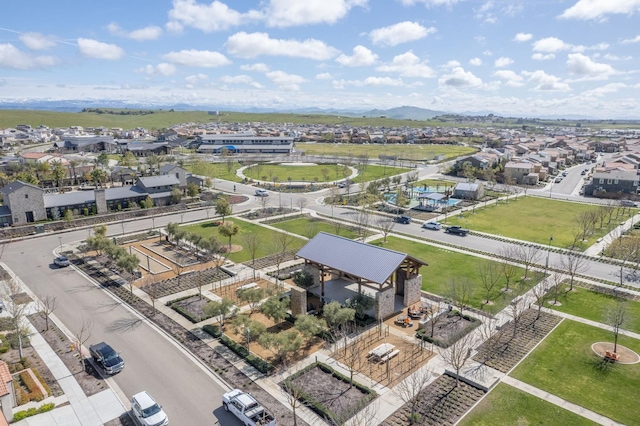924 Orchard Hills Rd, Madera, CA 93636 - aerial perspective of suburban area featuring a mountain backdrop