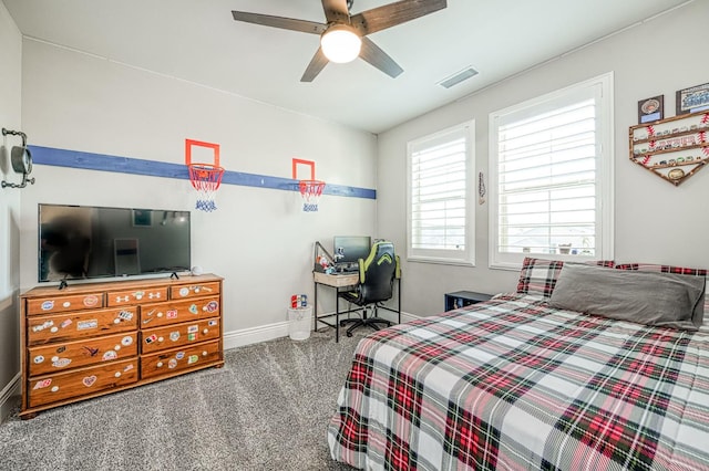 924 Orchard Hills Rd, Madera, CA 93636 - bedroom featuring carpet floors and ceiling fan
