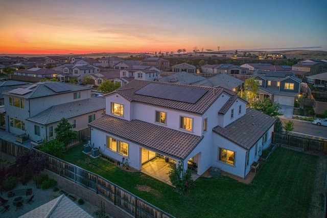 924 Orchard Hills Rd, Madera, CA 93636 - aerial view at dusk of a residential view