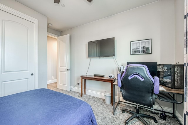 924 Orchard Hills Rd, Madera, CA 93636 - bedroom featuring an office area and carpet floors