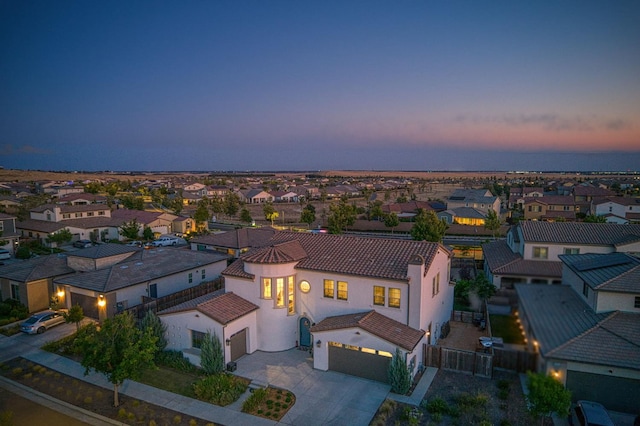 924 Orchard Hills Rd, Madera, CA 93636 - aerial view at dusk of a residential view