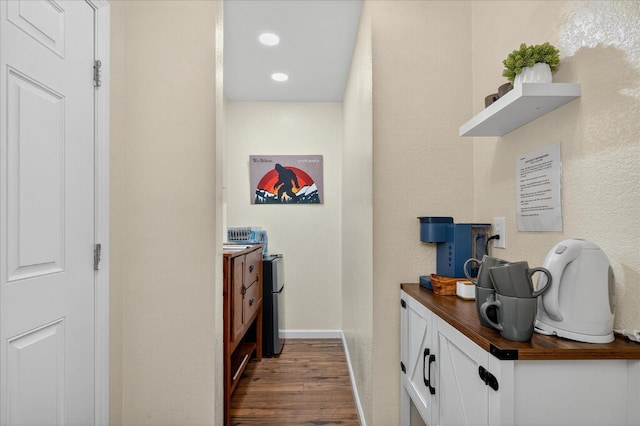 53401 Timberview Rd, North Fork, CA 93643 - hallway with wood finished floors and recessed lighting