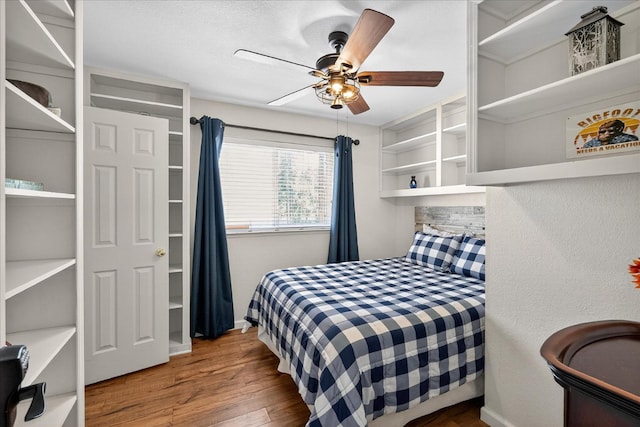 53401 Timberview Rd, North Fork, CA 93643 - bedroom with wood finished floors and ceiling fan