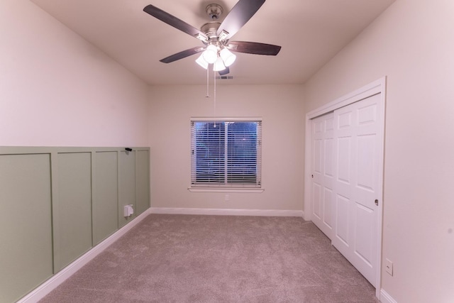 1963 Rialto Ct, Clovis, CA 93611 - unfurnished bedroom with carpet floors, a ceiling fan, and a closet