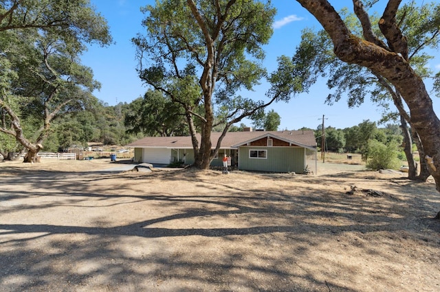 44810 Douglas Rd S, Coarsegold, CA 93614 - view of front facade with driveway and an attached garage