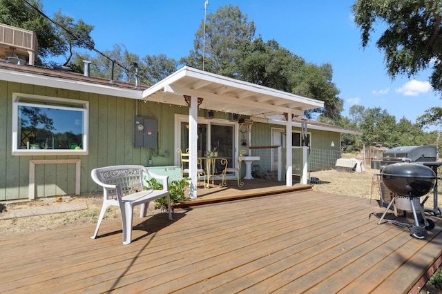 44810 Douglas Rd S, Coarsegold, CA 93614 - wooden deck featuring a grill