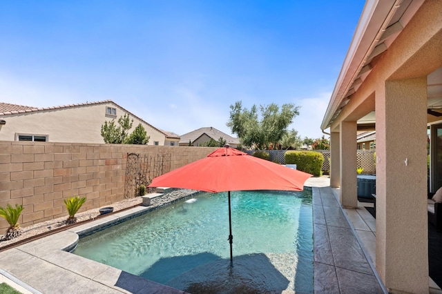1397 N Redington Ave, Clovis, CA 93619 - view of pool with a fenced backyard and a patio