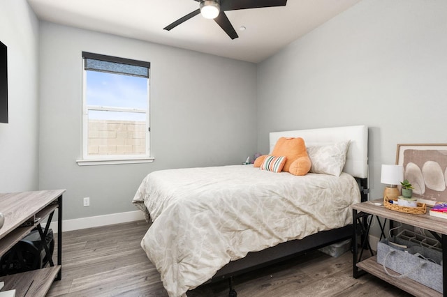 1397 N Redington Ave, Clovis, CA 93619 - bedroom featuring wood finished floors and a ceiling fan