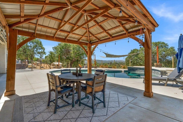 34503 Backbone Rd, Auberry, CA 93602 - view of patio with an outdoor pool and a gazebo