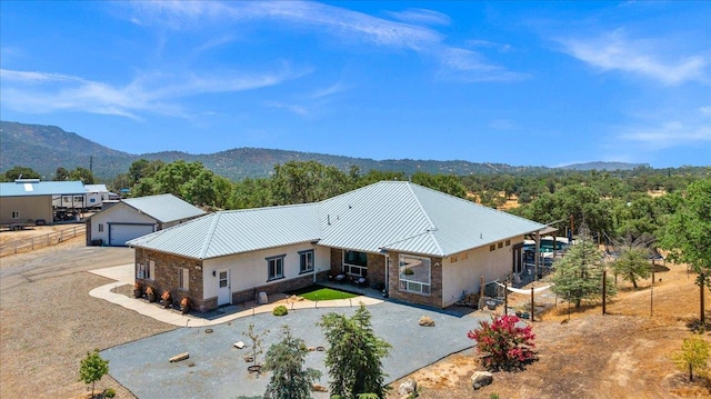 34503 Backbone Rd, Auberry, CA 93602 - view from above of property with a mountainous background