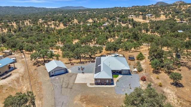 34503 Backbone Rd, Auberry, CA 93602 - aerial view of property and surrounding area with a mountain backdrop