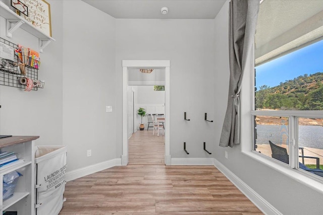 34503 Backbone Rd, Auberry, CA 93602 - hallway featuring light wood-style flooring and plenty of natural light