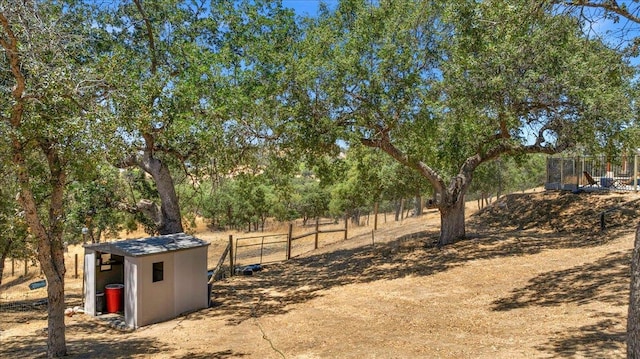 34503 Backbone Rd, Auberry, CA 93602 - view of yard with a storage shed