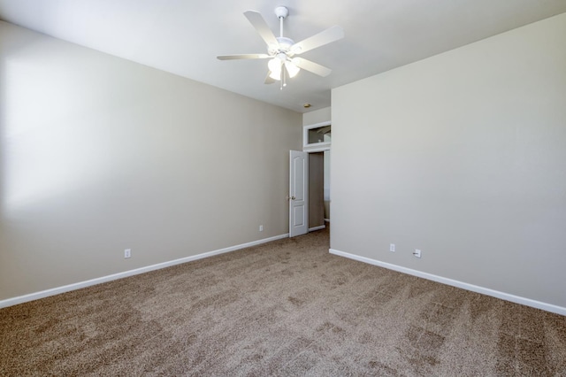 5484 W El Paso Ave, Fresno, CA 93722 - spare room with carpet flooring and a ceiling fan