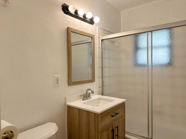 2723 E Lansing Way, Fresno, CA 93726 - bathroom featuring an enclosed shower and vanity