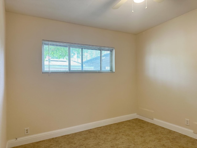 2723 E Lansing Way, Fresno, CA 93726 - spare room with ceiling fan and baseboards